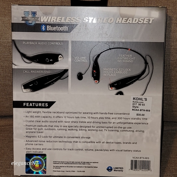 Michigan State Wireless Stereo Headset- NWT - Picture 3 of 3